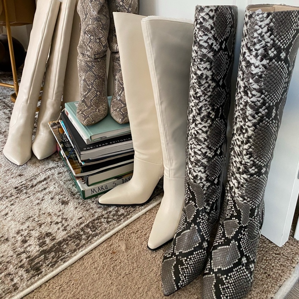 Python Knee High Boots - image 1